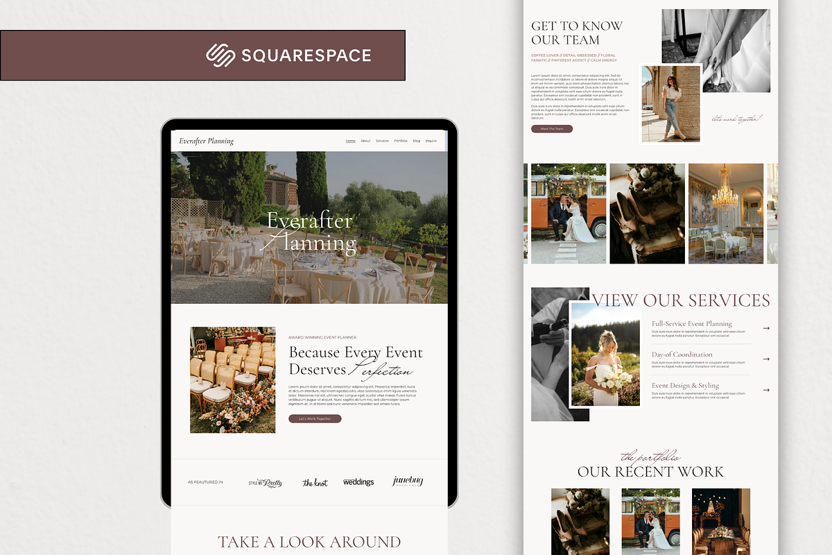Squarespace Website Template Pink, a Squarespace Template by Breah Designs (Photo 1 of 10)