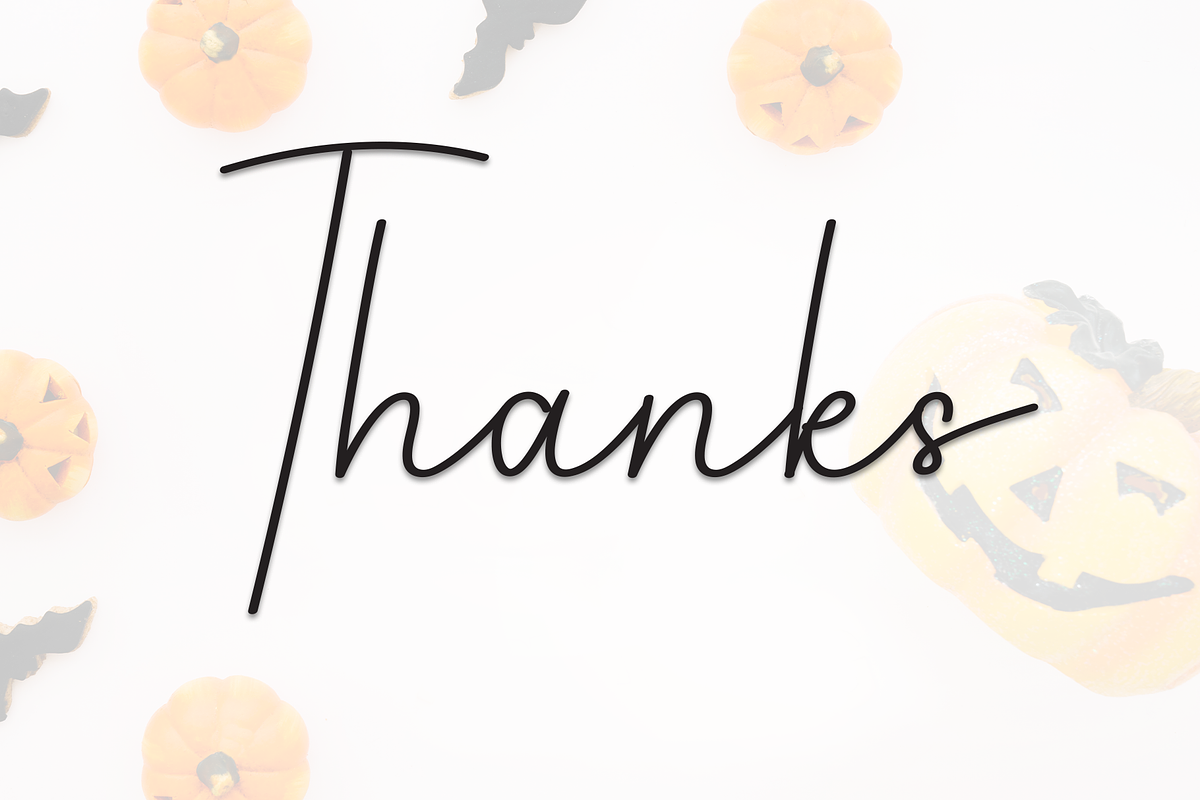 Happy Halloween | Script Font, a Handwritten Font by Scratchones (Photo 7 of 7)