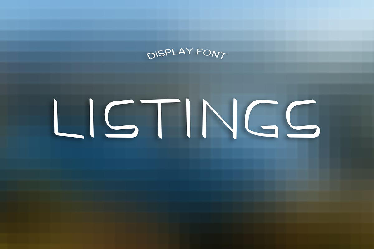 LISTINGS font