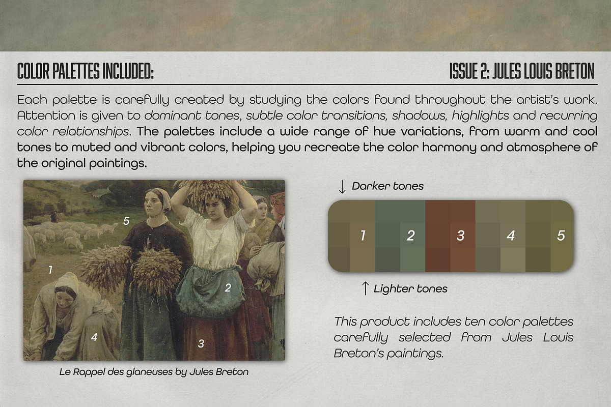 Jules Breton Procreate Kit, a Brush Add-On by Digi Life (Photo 6 of 8)