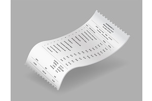 Payment check or receipts with, a Finance Illustration by the8monkey