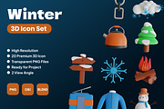 Winter 3D Icon Set, an Object 3D Model by Permadi Creative (Thumbnail 1 of 4)