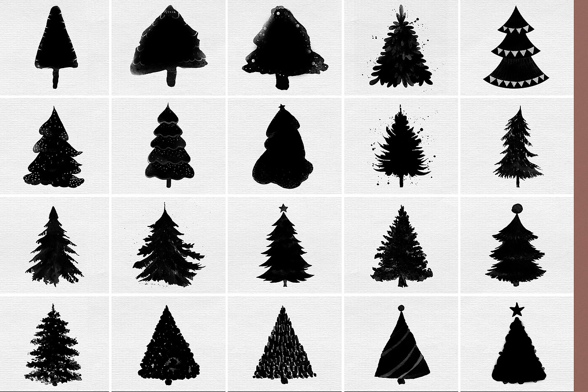 Christmas trees photo masks, a Layer Style Add-On by BrownLeopard (Photo 2 of 6)
