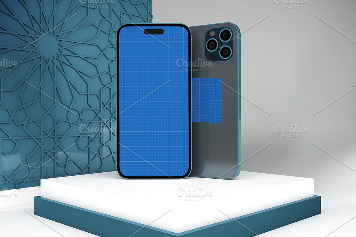 Arabic iPhone 16 Pro Max Mockup, an iPhone Mockup by Qaleb Studio