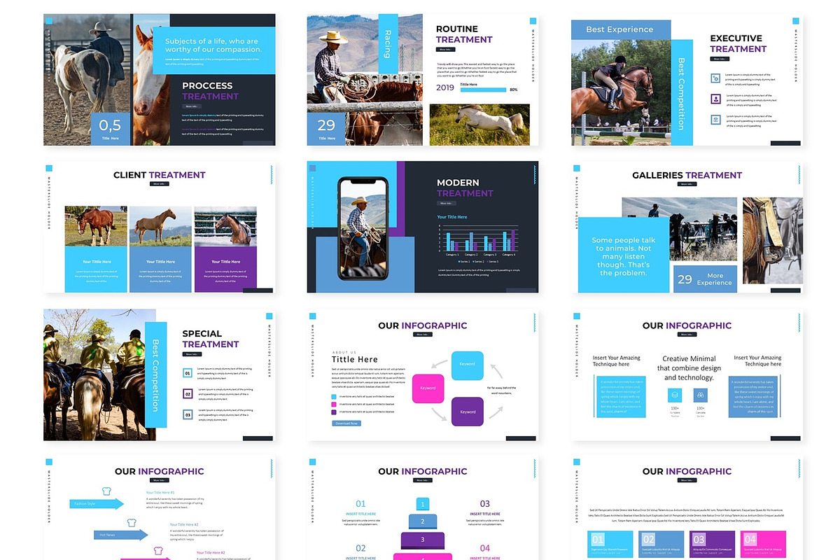 The Horse - Powerpoint Template, a Presentation Template by AQR Studio