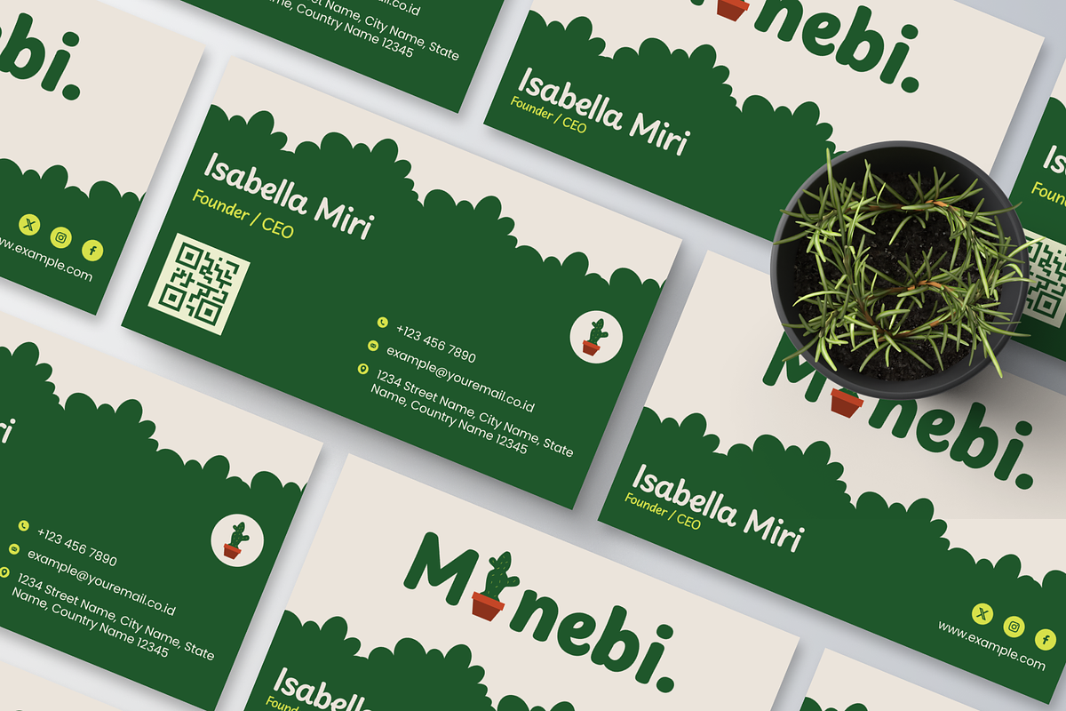 Garden Business Card, a Business Card Template by Annora Studio (Photo 4 of 6)