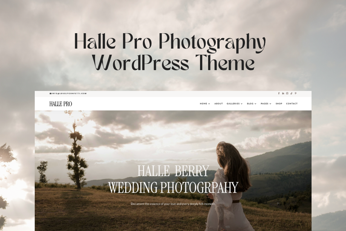 Photography Halle WordPress Divi 5, a WordPress Template by Lovely Confetti (Photo 4 of 4)