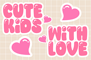 Pretty Bubble - Cute Springy Font, a Sans Serif Font by KiddoGlyphs Studio (Thumbnail 2 of 5)