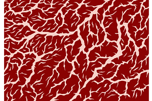 Meat marbled texture. Raw red, a Texture Illustration by Things for designers