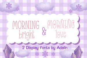 Morning Bright & Morning Love, a Serif Font by Adalin Shop