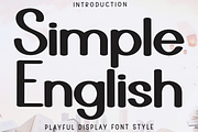 Simple English, a Script Font by InermediaSTUDIO (Thumbnail 1 of 8)