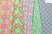 Treasure Garden - Seamless Patterns, a Pattern Graphic by InaCorart (Thumbnail 3 of 9)