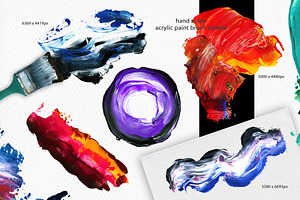 Acrylic Brush Strokes Textures