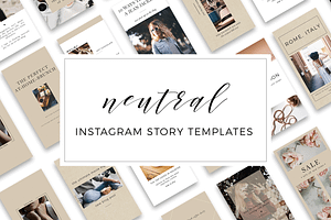 Neutral Instagram Story Templates