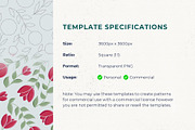 6 Seamless Pattern Templates (Vol 1), a Pattern Graphic by Fern & Quill (Thumbnail 12 of 12)
