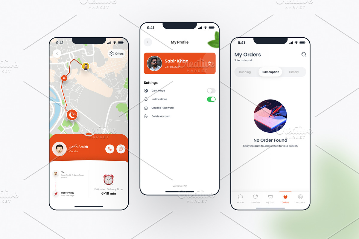 LuxeBite Food Delivery Mobile App UI, an UI Kit Template by DesignBox (Photo 4 of 7)