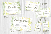 Wedding collection. Green herbs, an Invitation Template by Alena Kaz (Thumbnail 3 of 8)