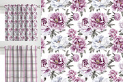 Peonies Patterns Collection, a Pattern Graphic by Naty Art (Thumbnail 4 of 10)