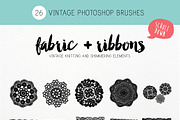 Fabric Fancy photoshop brushes, a Brush Add-On by Studio-Charlie (Thumbnail 2 of 2)