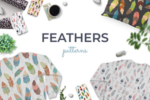 Feathers. Patterns