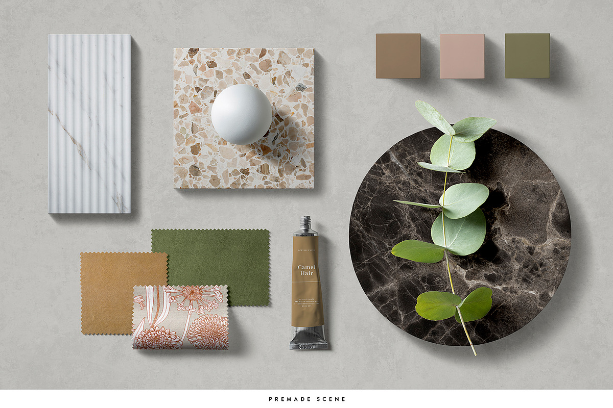 Material Moodboard Scene Creator, a Product Mockup by Ruby&Heart Collective (Photo 19 of 20)