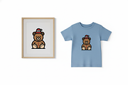 Cute Christmas Teddy Bear, a Branding & Logo Template by Vectorium Studio (Thumbnail 1 of 2)