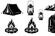 Camping Adventure Silhouette Icon, an Illustration by Artivon (Thumbnail 41 of 51)