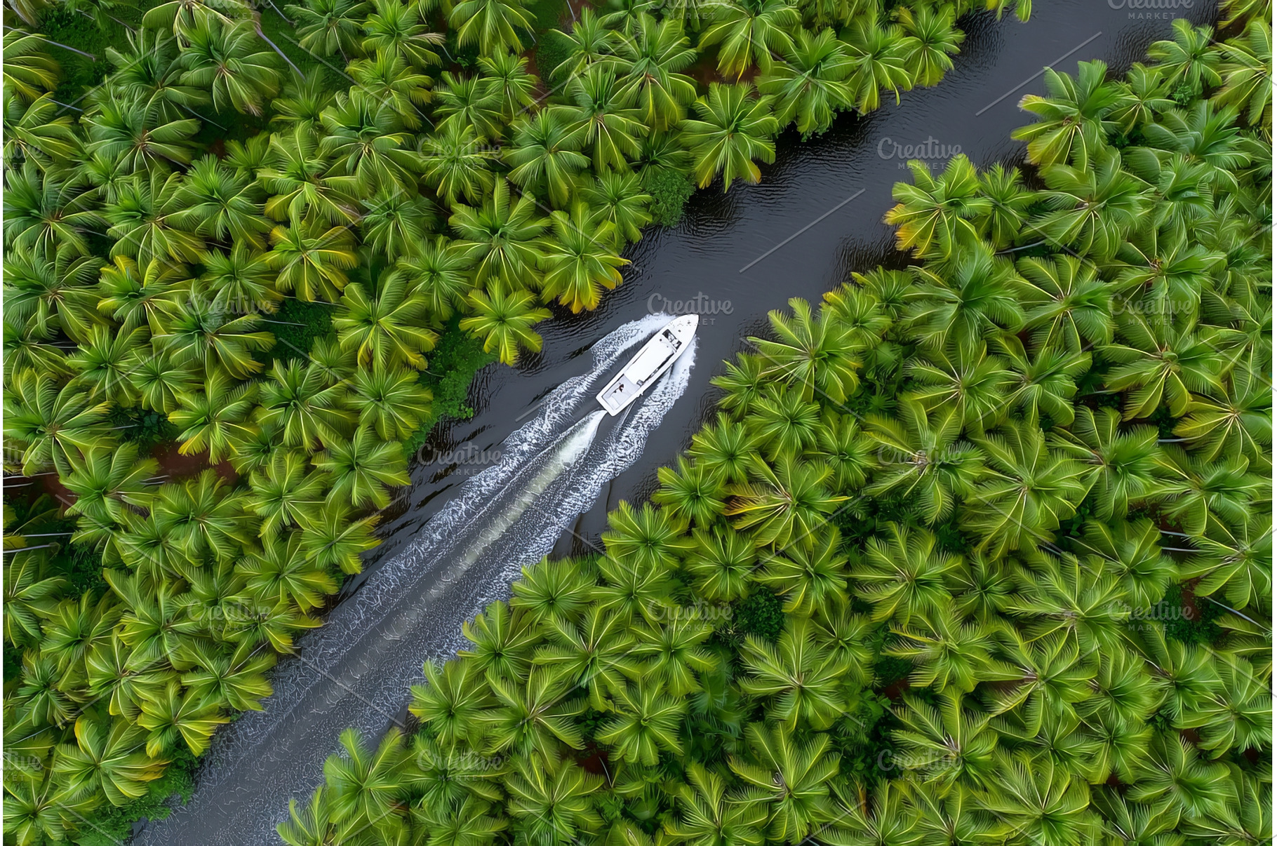 The Bay Mau coconut forest is, a Nature Photo by ZinetroN