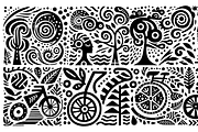 Vintage Fruits Folk Art, a Decorative Illustration by devastd (Thumbnail 27 of 27)