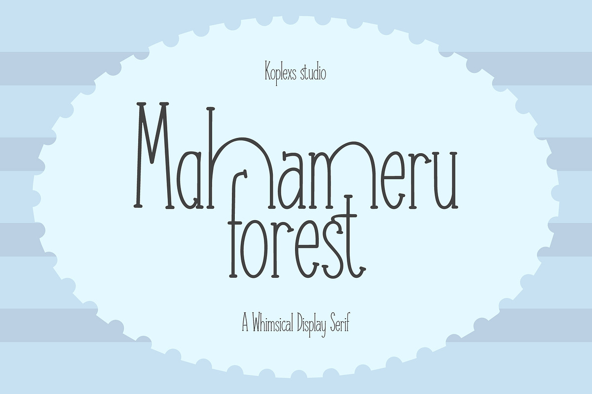 Mahameru Forest | Whimsical Serif, a Handwritten Font by Koplexs Studio (Photo 1 of 10)