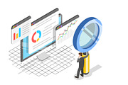 Statistics & Data Analysis Set 01, a Technology Illustration by AndriiStore (Thumbnail 3 of 11)