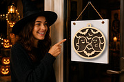 Halloween Suncatcher SVG, a Work Illustration by Digital Artistic99 (Thumbnail 3 of 4)