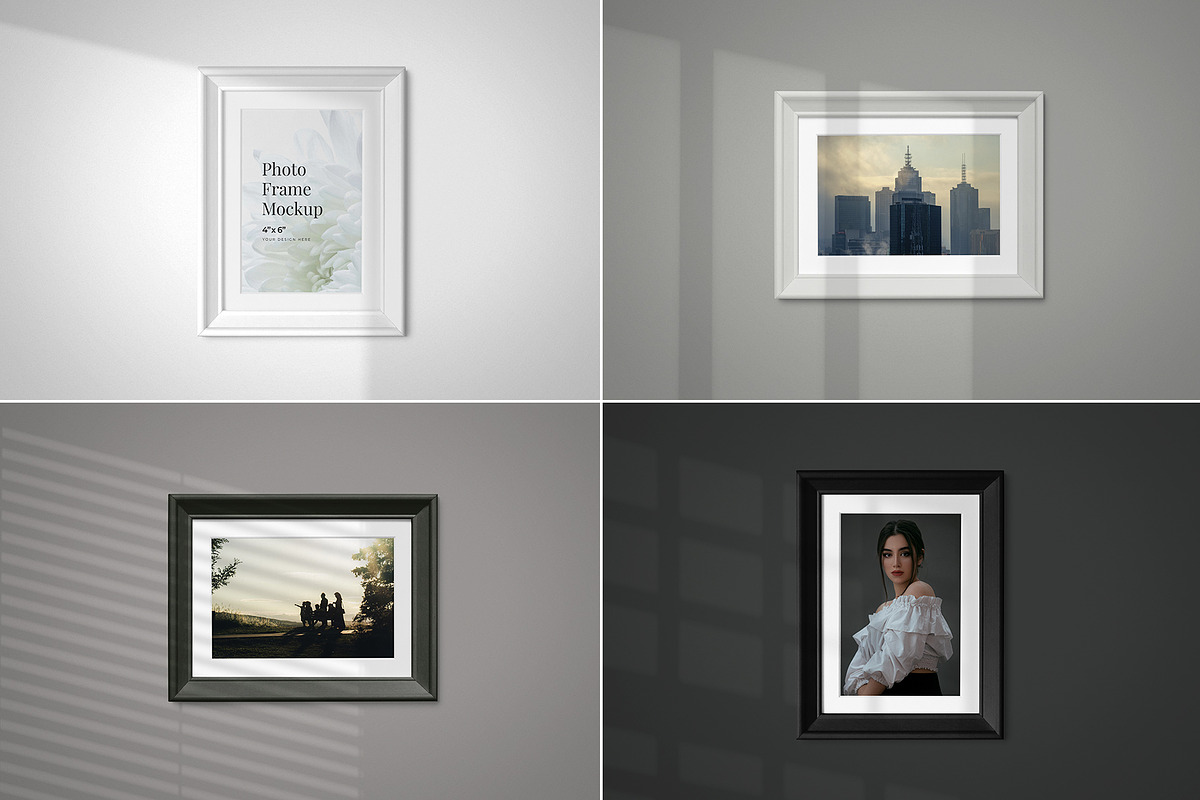 Photo Frame on Wall Mockup, a Product Mockup by Aurora Graphics (Photo 1 of 7)