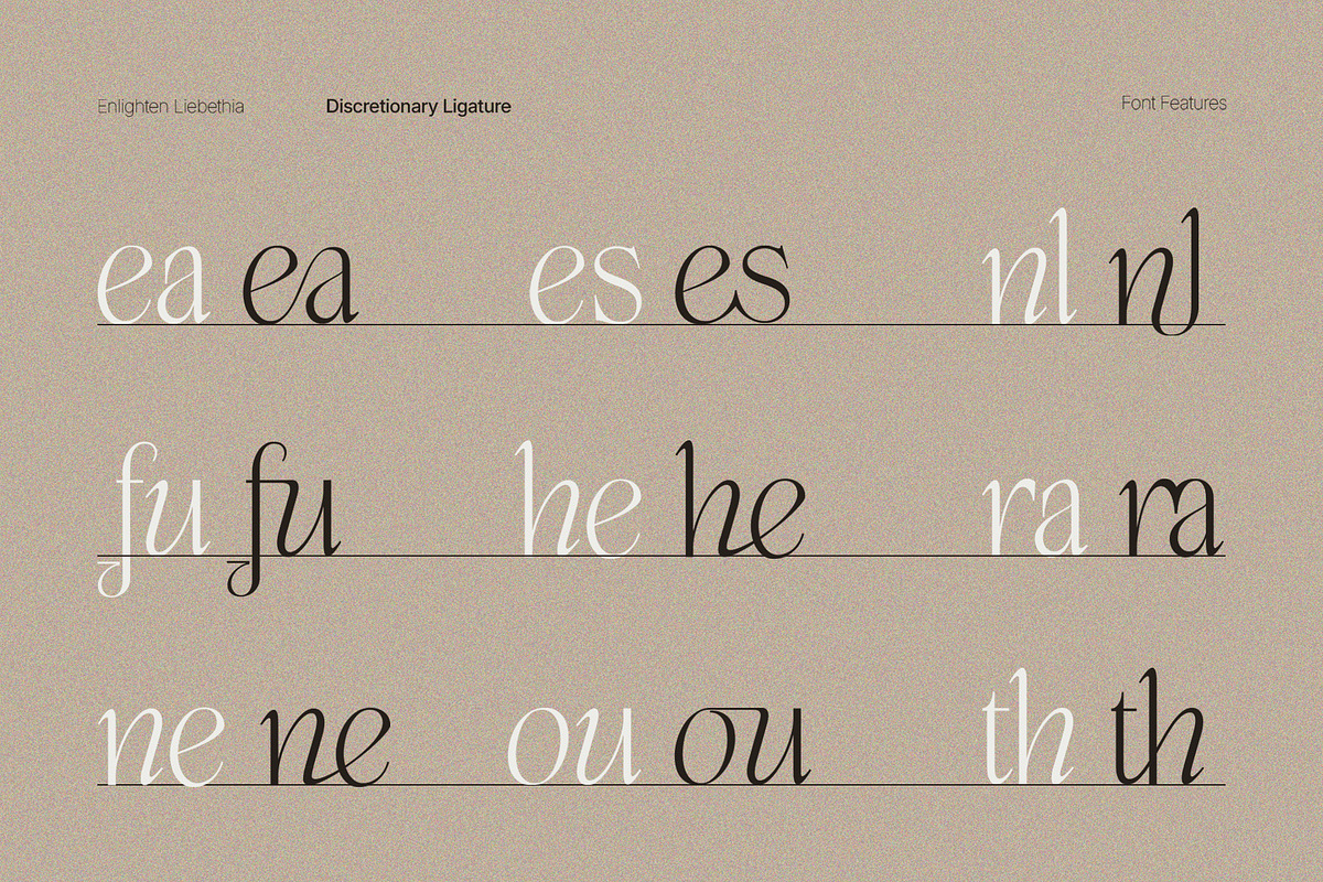 Enlighten - Aesthetic Serif Font, a Serif Font by Inviline.co (Photo 11 of 16)