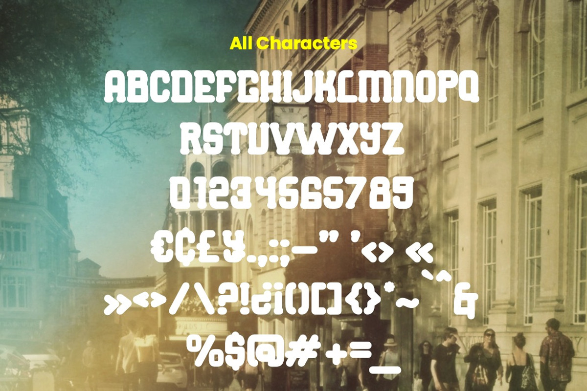 Yohalo Vamous - Retro Display Font, a Sans Serif Font by Dhabee (Photo 5 of 7)
