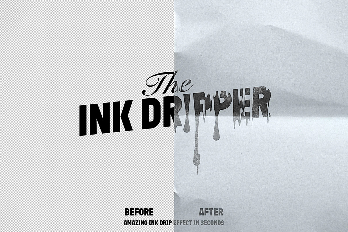 The Ink Dripper - One Click, an Action Add-On by One Click Boutique™ (Photo 2 of 7)