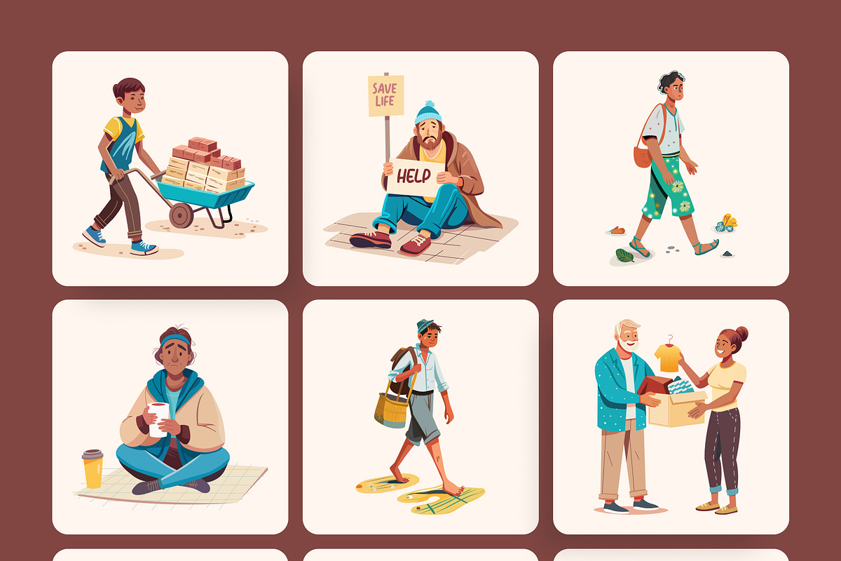 Illustration Poor People, a Person Illustration by Vectors Market (Photo 7 of 9)