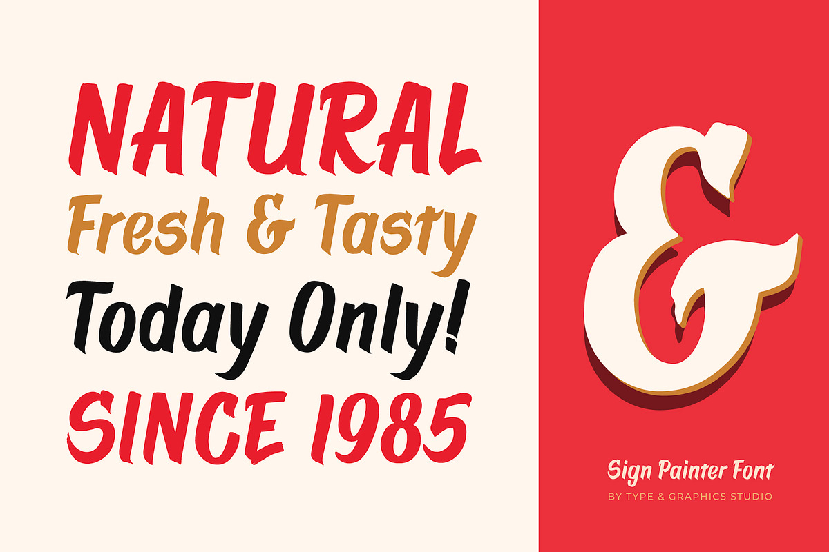 Sign Painter Handcrafted Display Font