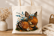 Watercolor Animals Clipart, a Seasonal Illustration by CreationArt (Thumbnail 3 of 7)