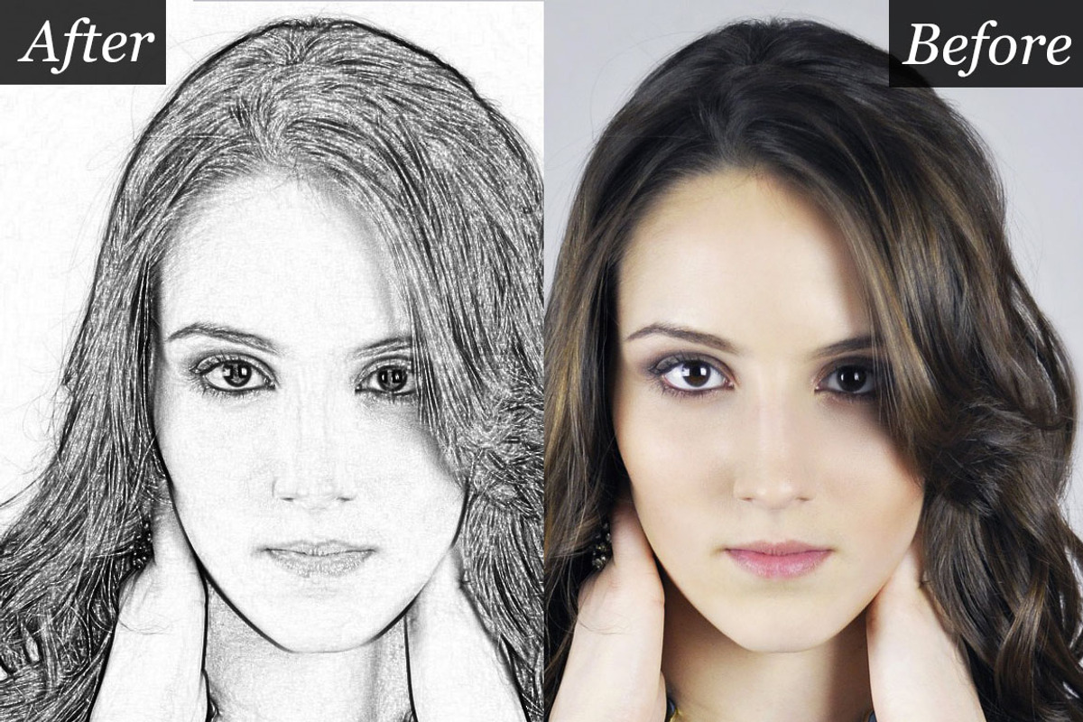 Sketch Artist-Photo to Sketch effect, an Action Add-On by Made by Mancie (Photo 3 of 5)
