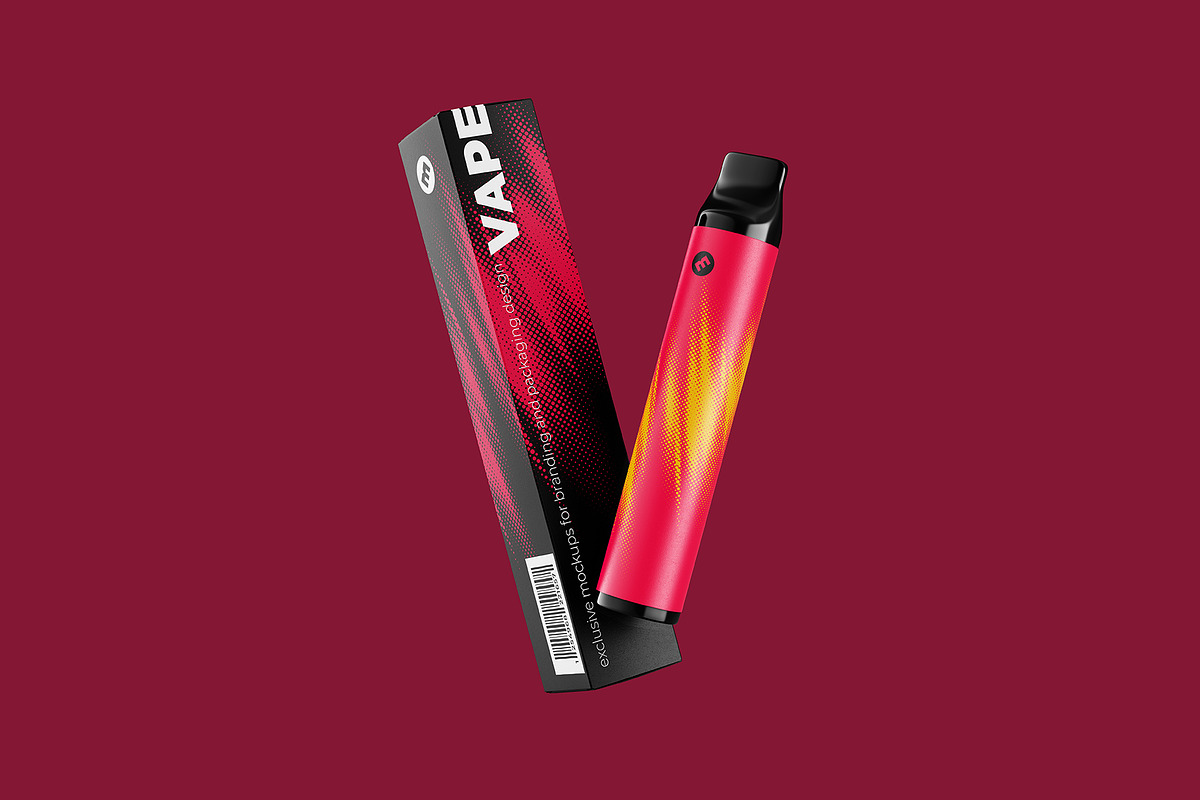 Vape E-liquid Device Mockup, a Packaging Mockup by easymock (Photo 5 of 10)