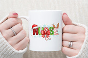 Christmas Nurse,Cute Santa PNG, an Illustration by Sublimation Artist (Thumbnail 7 of 9)