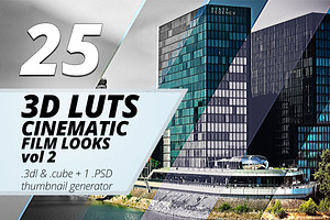 3d Luts - Cinematic Film Looks vol 2