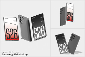 Samsung S26 Mockup, an Android Mockup by Unerispace