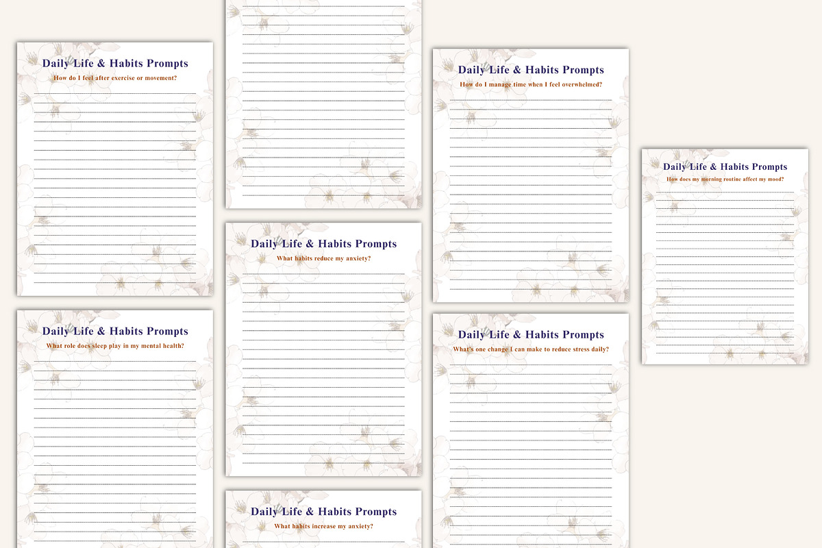 100 Anxiety Journal Prompts preview 8