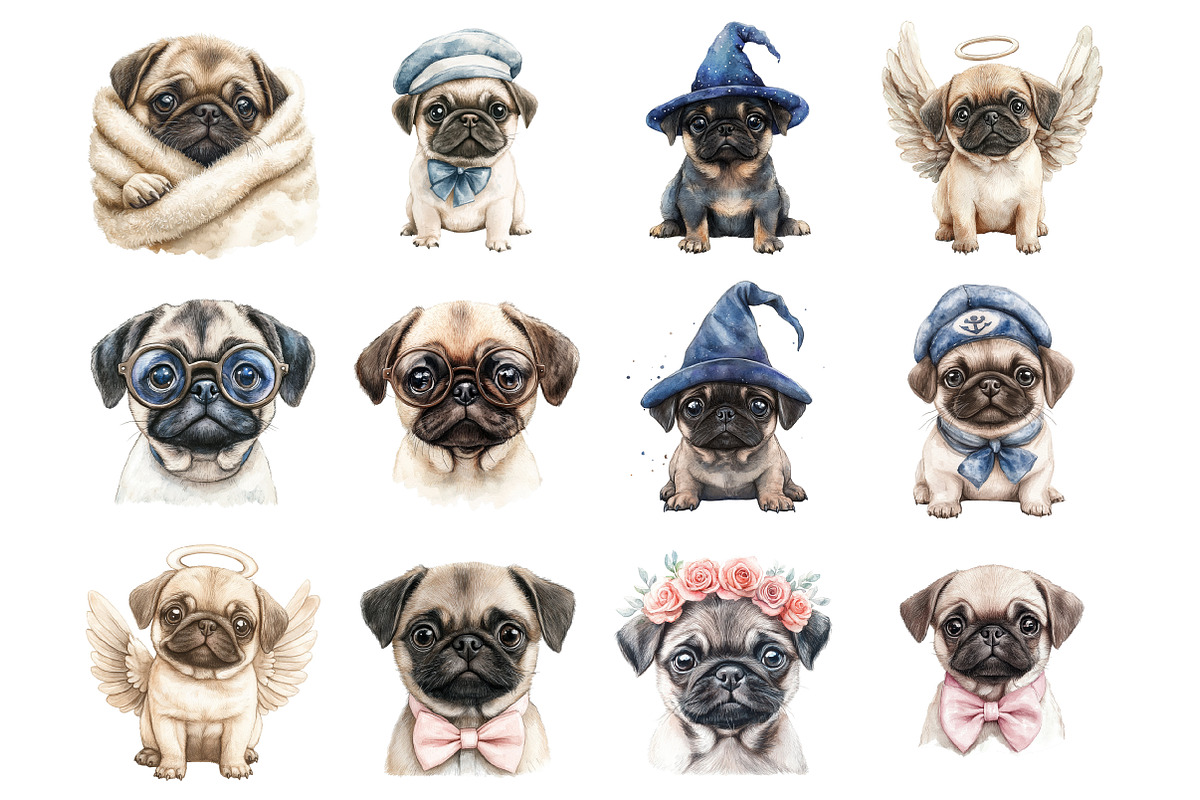 Baby Pug, an Illustration by Design Market (Photo 2 of 3)