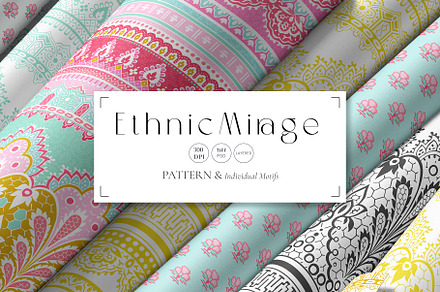 Ethnic Mirage - Exquisite Prints+, a Pattern Graphic by TSTUDIO