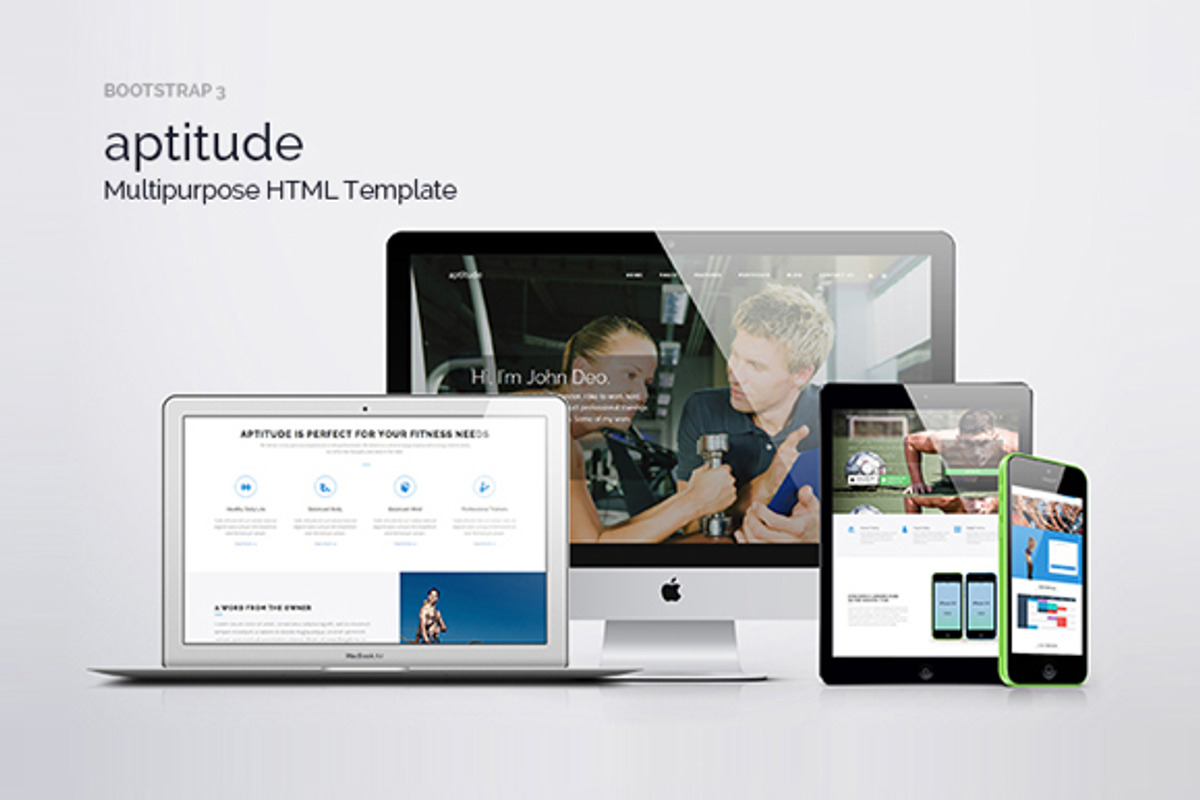 Multipurpose HTML5 Template-Aptitude, a Landing Page Template by Themesforce