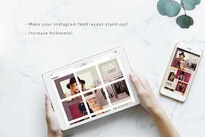 Instagram PUZZLE Template - Elegant