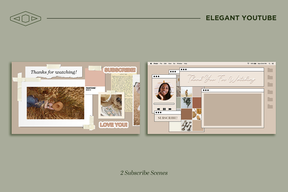 Elegant Youtube Branding Kit, a Social Media Template by Tangerine Nation (Photo 6 of 16)